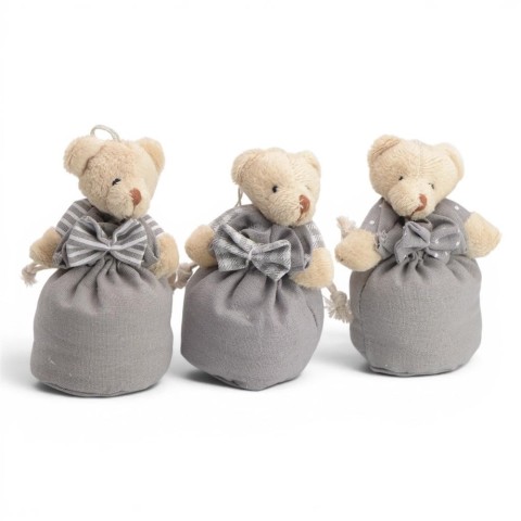 BUSTINA ORSETTO B7.5XH11.5CM GREY
